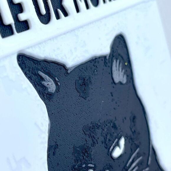 Wall Art, I Don’t Like People or Morning Until I’ve Had Coffee, Cat Lover - Picture 7 of 10